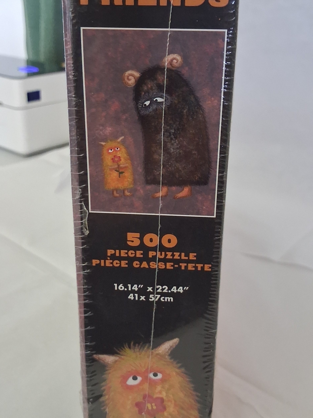 Friends 500 Piece Puzzle Black & Orange NWT